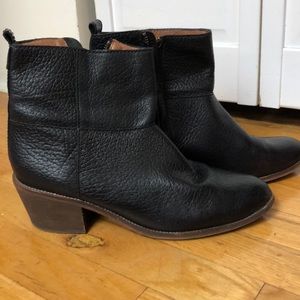 Madewell Black Leather Boots